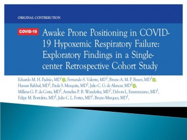Awake Prone Positioning in COVID-19 Hypoxemic Respiratory Failure: Exploratory Findings in a Single centre Retrospective Cohort Study