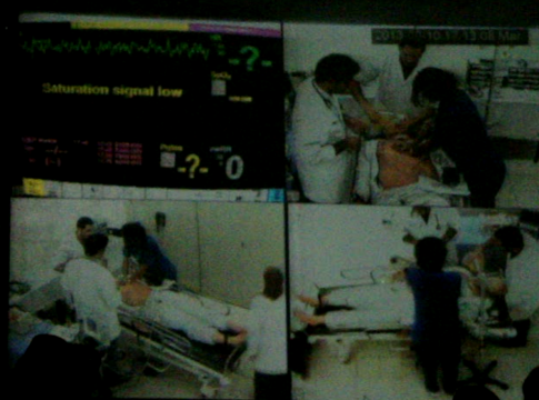 Enseignement de la médecine par la simulation: scénario de la prise en charge d\'une tamponnade compliquée d\'un arrêt cardio respiratoire.